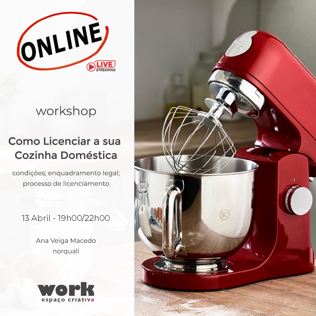 workshop Como Licenciar a sua Cozinha Doméstica