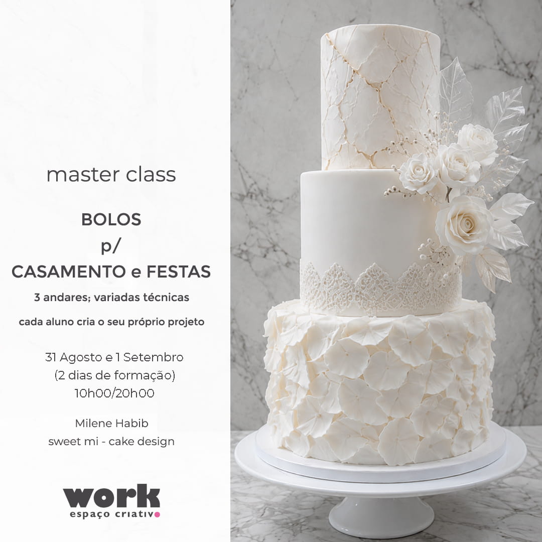 master class bolos casamento e festas