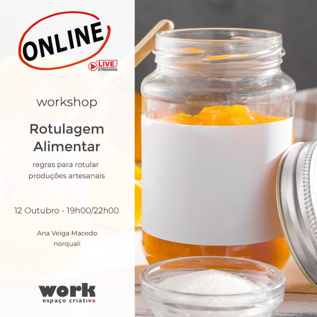 workshop Rotulagem Alimentar p/ produções caseiras