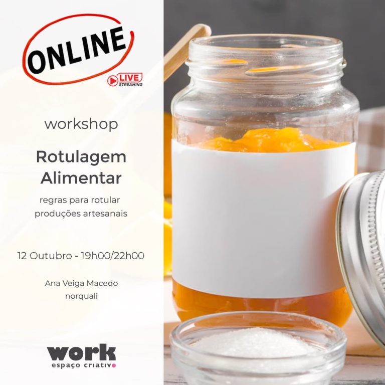 workshop Rotulagem Alimentar p/ produções caseiras