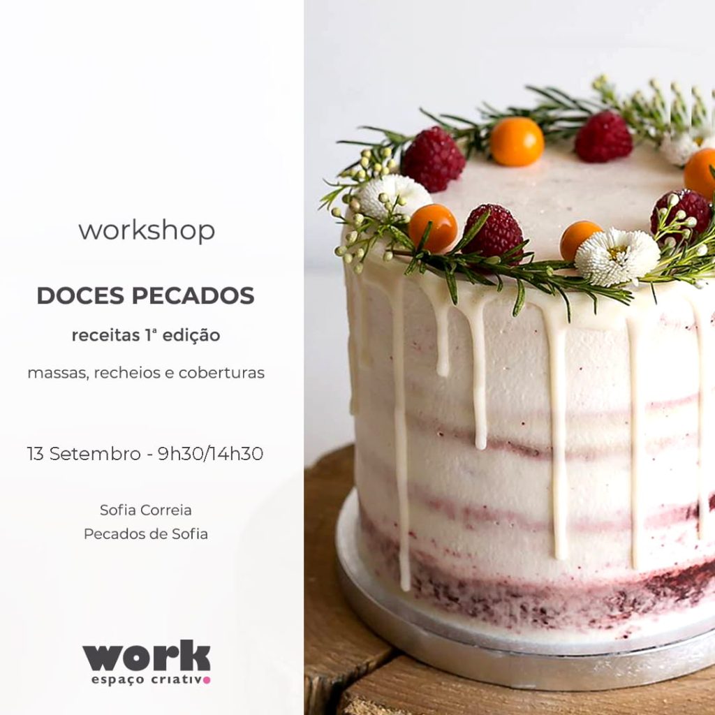 workshop Doces Pecados, massas e recheios