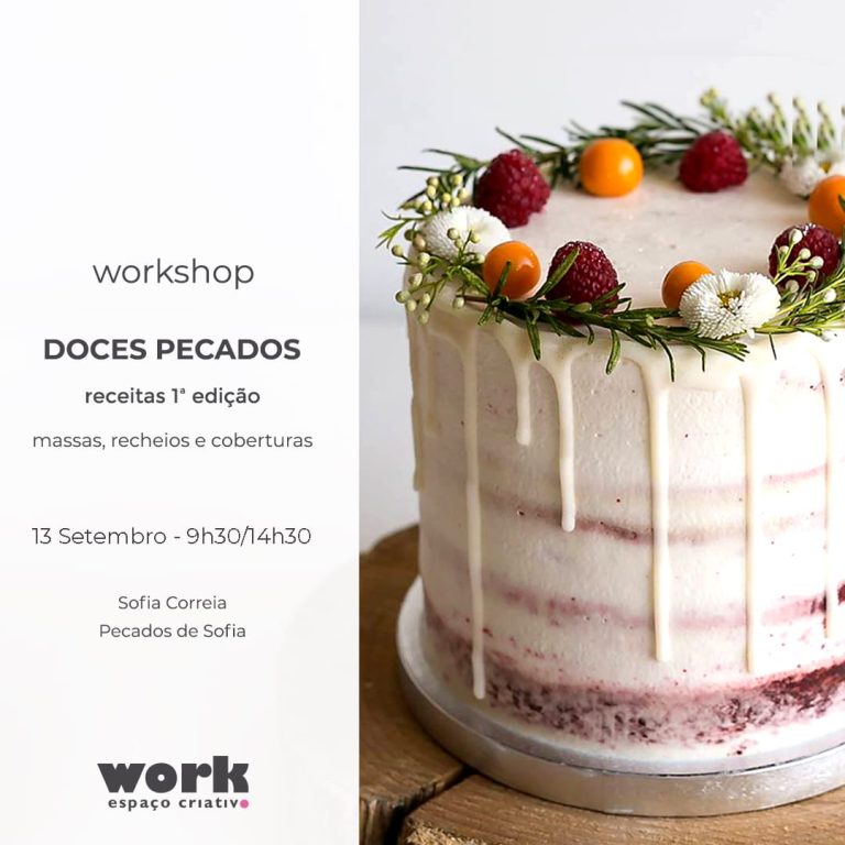 workshop Doces Pecados, massas e recheios