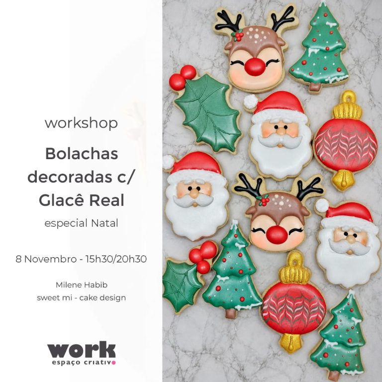 workshop bolachas Glace, especial Natal