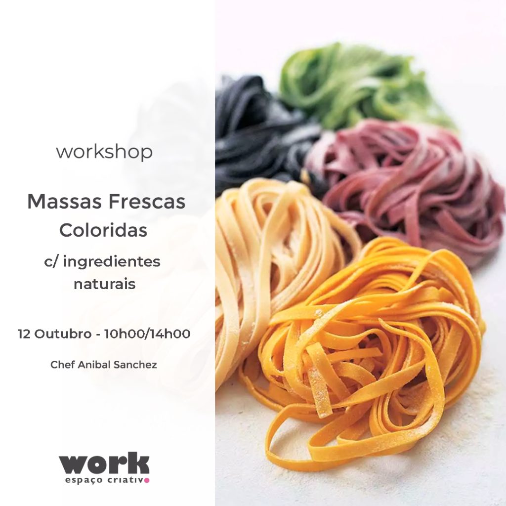 Workshop de Massas Frescas Coloridas com Ingredientes Naturais