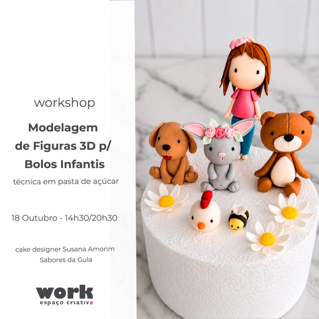 Modelagem de Figuras 3D p/ Bolos Infantis