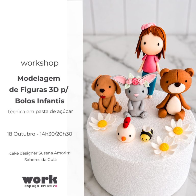 Modelagem de Figuras 3D p/ Bolos Infantis