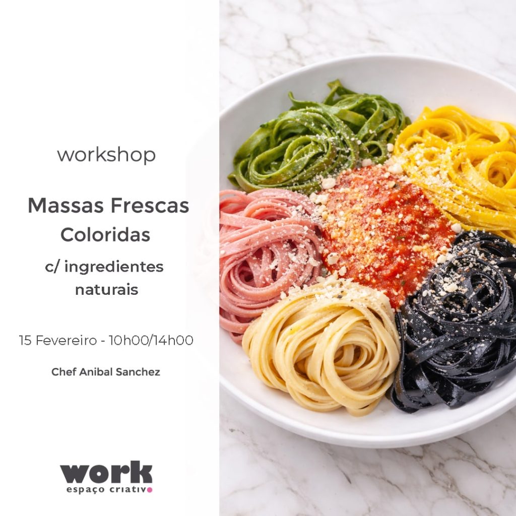 Workshop Massas Frescas Coloridas com Ingredientes Naturais