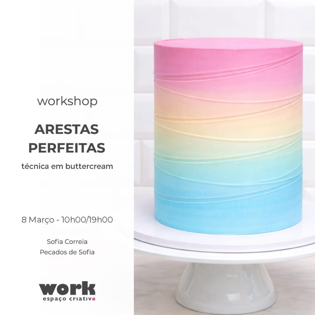 Arestas perfeitas, técnica em buttercream
